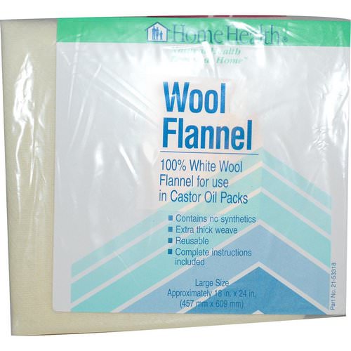 Home Health, Wool Flannel, Large, 1 Flannel فوائد