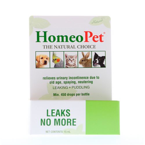HomeoPet, Leaks No More, 15 ml فوائد