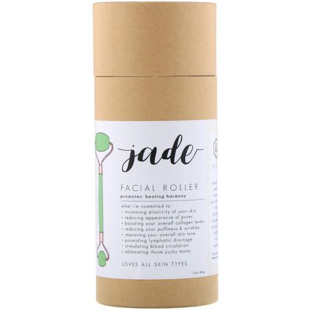 Honey Belle, Jade Facial Roller, 1 Roller:هدايا العناية بالبشرة, العناية بالبشرة