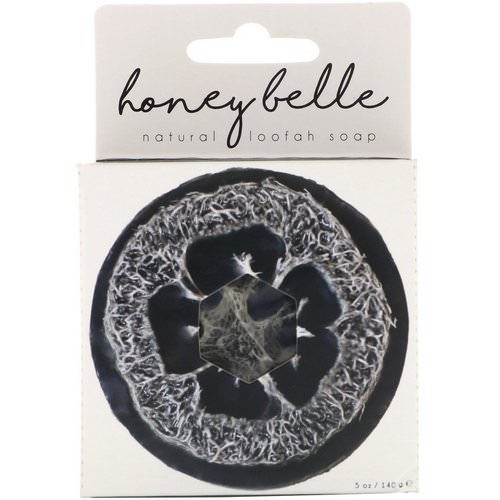 Honey Belle, Natural Loofah Soap, Charcoal Bamboo, 5 oz (140 g) فوائد