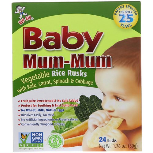 Hot Kid, Baby Mum-Mum, Vegetable Rice Rusks, 24 Rusks فوائد