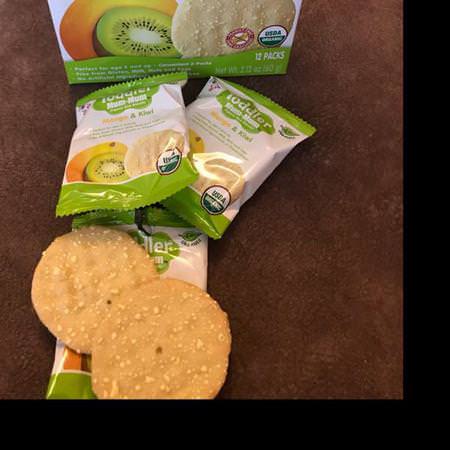 Hot Kid, Toddler Mum-Mum, Organic Rice Biscuits, Mango & Kiwi, 12 Packs, 2.12 oz (60 g)