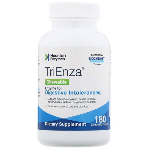Houston Enzymes, TriEnza Chewable, 180 Chewable Tablets فوائد