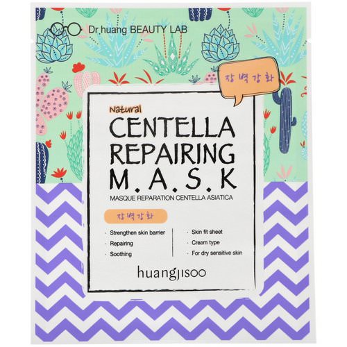 Huangjisoo, Centella Repairing Mask, 1 Sheet Mask فوائد