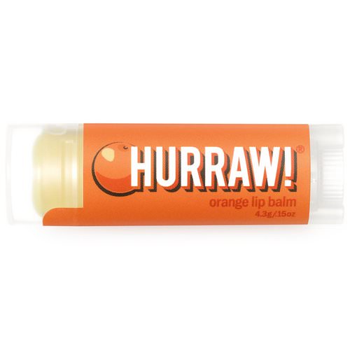 Hurraw! Balm, Lip Balm, Orange, .15 oz (4.3 g) فوائد
