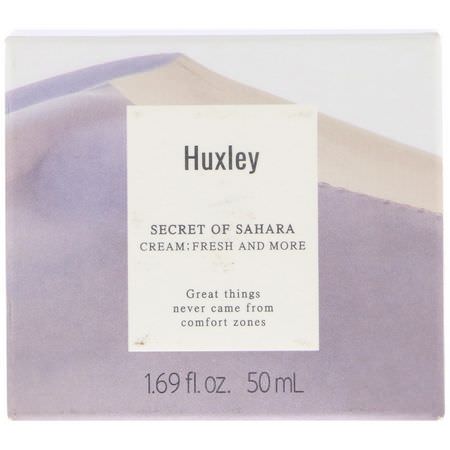 Huxley, Secret of Sahara, Cream: Fresh and More, 1.69 fl oz (50 ml):مرطبات K-جمال, الكريمات