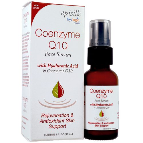 Hyalogic, Episilk, Coenzyme Q10 Face Serum, 1 fl oz (30 ml) فوائد