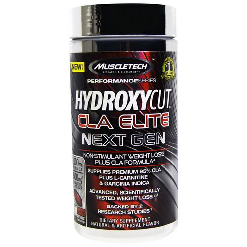 Hydroxycut, CLA Elite Next Gen, Non-Stimulant Weight Loss, Raspberry Flavored, 100 Softgels فوائد
