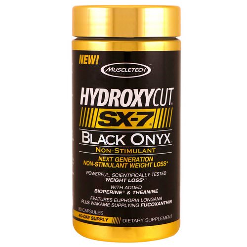 Hydroxycut, Next Generation Non-Stimulant Weight Loss, SX-7, Black Onyx, 80 Capsules فوائد