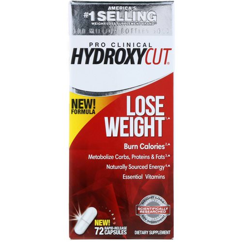 Hydroxycut, Pro Clinical Hydroxycut, Lose Weight, 72 Rapid-Release Capsules فوائد