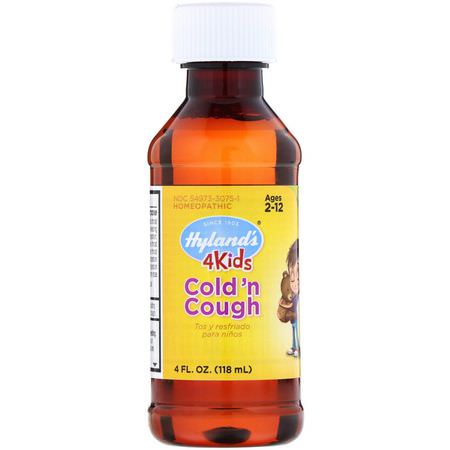 Hyland's Children's Cold Flu Cough Cold Cough Flu - البرد, المكملات الغذائية, السعال, الإنفل,نزا
