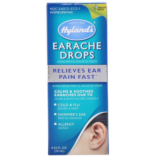 Hyland's, Earache Drops, 0.33 fl oz (10 ml) فوائد