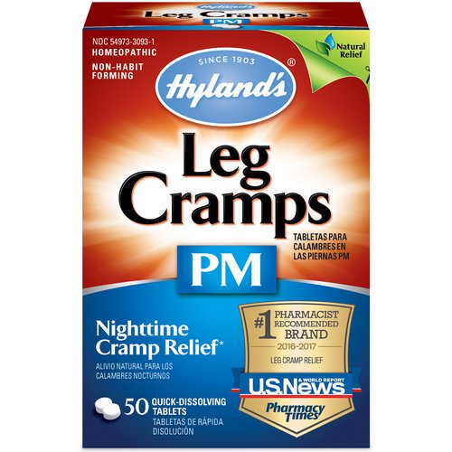Hyland's, Leg Cramps PM, 50 Quick-Dissolving Tablets فوائد