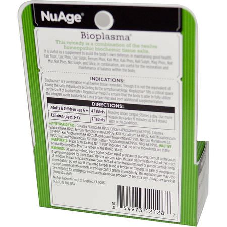 Hyland's, NuAge, Bioplasma, 125 Tablets:المعالجة المثلية, الأعشاب