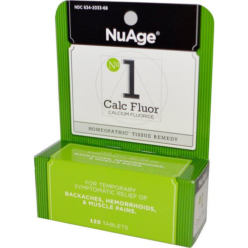 Hyland's, NuAge, No 1 Calc Fluor (Calcium Fluoride), 125 Tablets فوائد