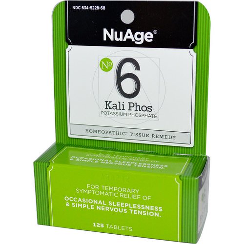 Hyland's, NuAge, No 6 Kali Phos, Potassium Phosphate, 125 Tablets فوائد