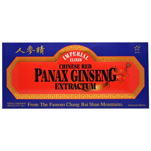 Imperial Elixir, Chinese Red Panax Ginseng Extractum, 10 Bottles, 0.34 fl oz (10 ml) Each فوائد