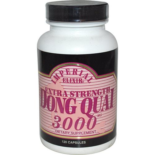 Imperial Elixir, Extra Strength, Dong Quai, 3000 mg, 120 Capsules فوائد