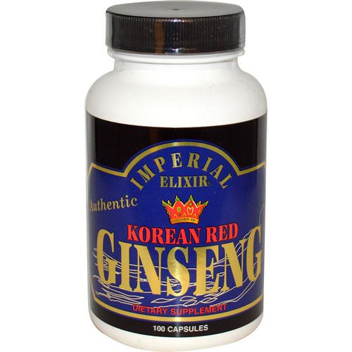 Imperial Elixir, Korean Red Ginseng, 100 Capsules فوائد