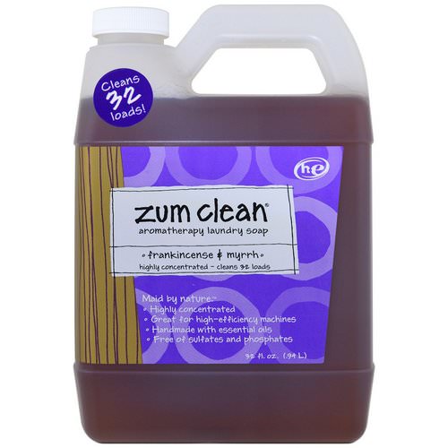 Indigo Wild, Zum Clean, Aromatherapy Laundry Soap, Frankincense & Myrrh, 32 fl oz (.94 l) فوائد