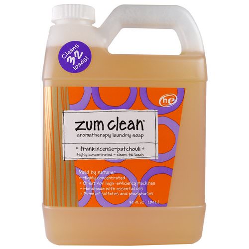 Indigo Wild, Zum Clean, Aromatherapy Laundry Soap, Frankincense & Patchouli, 32 fl oz فوائد