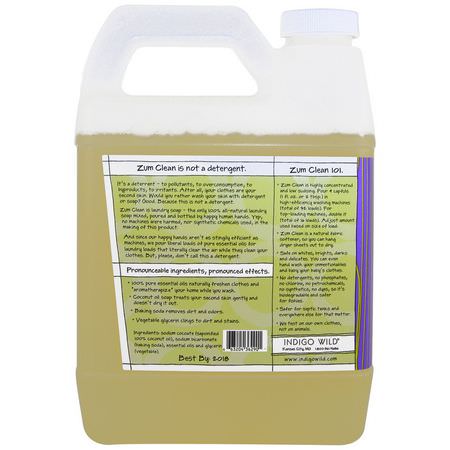 Indigo Wild, Zum Clean, Aromatherapy Laundry Soap, Lavender, 32 fl oz (.94 L):المنظفات, الغسيل