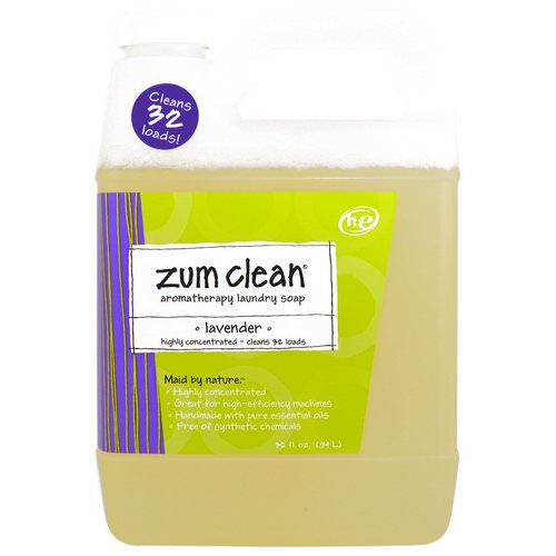 Indigo Wild, Zum Clean, Aromatherapy Laundry Soap, Lavender, 32 fl oz (.94 L) فوائد