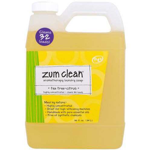 Indigo Wild, Zum Clean, Aromatherapy Laundry Soap, Tea Tree-Citrus, 32 fl oz (.94 L) فوائد