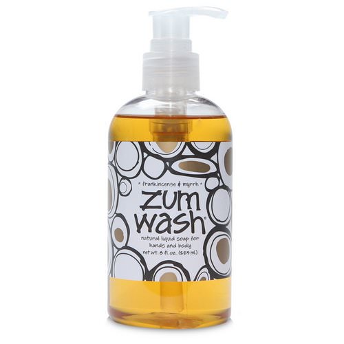 Indigo Wild, Zum Wash, Natural Liquid Soap for Hands and Body, Frankincense & Myrrh, 8 fl oz (225 ml) فوائد
