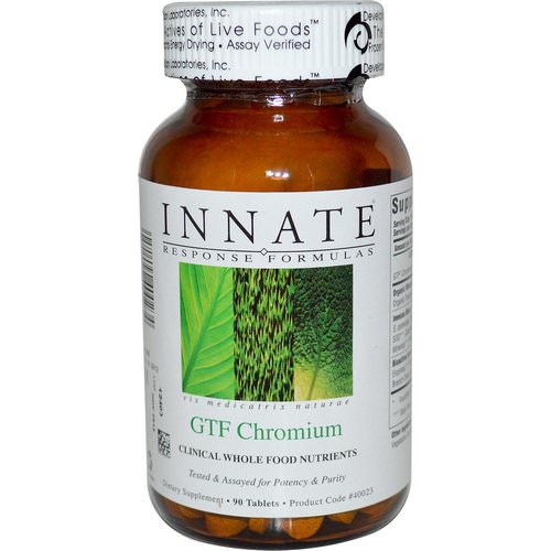 Innate Response Formulas, GTF Chromium, 90 Tablets فوائد