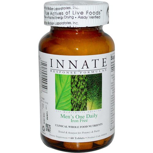Innate Response Formulas, Men's One Daily, Iron Free, 60 Tablets فوائد