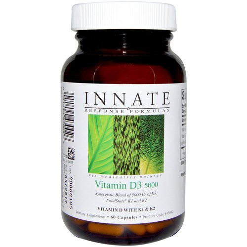 Innate Response Formulas, Vitamin D3, 5000 IU, 60 Capsules فوائد