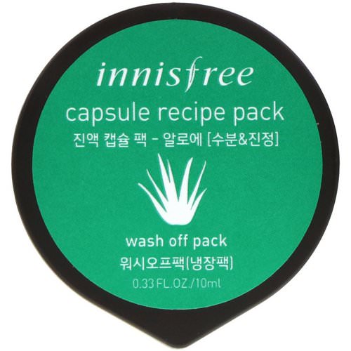 Innisfree, Capsule Recipe Pack, Aloe, 0.33 fl oz (10 ml) فوائد