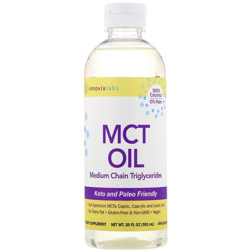 InnovixLabs, MCT Oil, Medium Chain Triglycerides, Unflavored, 20 fl oz (591 ml) فوائد