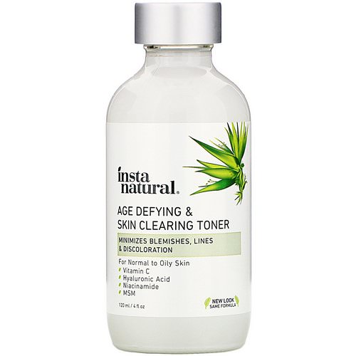 InstaNatural, Age-Defying & Skin Clearing Toner, 4 fl oz (120 ml) فوائد