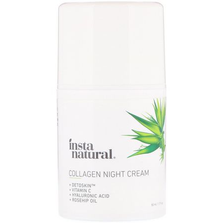 InstaNatural Night Moisturizers Creams Collagen Beauty - الك,لاجين, المرطبات الليلية, الكريمات, مرطبات ال,جه