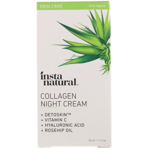 InstaNatural, Collagen Night Cream, 1.7 fl oz (50 ml) فوائد