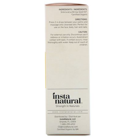 InstaNatural, Complete Organics Marula Oil, 1 fl oz (30 ml):العناية بالأظافر,زي,ت التدليك