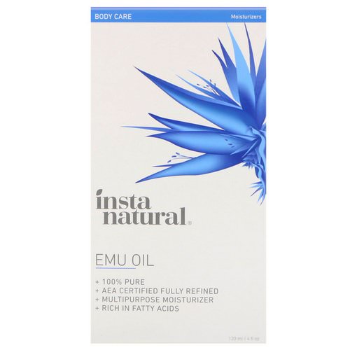 InstaNatural, Emu Oil, Body Care, Moisturizers, 4 fl oz (120 ml) فوائد