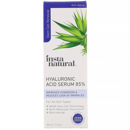 InstaNatural, Hyaluronic Acid Serum 85%, Anti-Aging, 1 fl oz (30 ml) فوائد