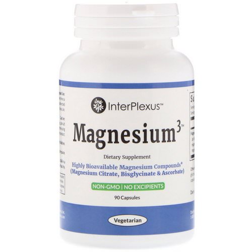 InterPlexus, Magnesium3, 90 Capsules فوائد