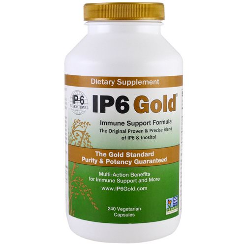 IP-6 International, IP6 Gold, Immune Support Formula, 240 Vegetarian Capsules فوائد