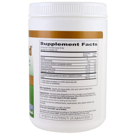 IP-6 International, IP6 Gold, Immune Support Formula, Tropical Fruit Flavor, 14.6 oz Powder:Inositol, فيتامين B
