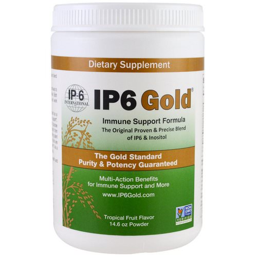 IP-6 International, IP6 Gold, Immune Support Formula, Tropical Fruit Flavor, 14.6 oz Powder فوائد