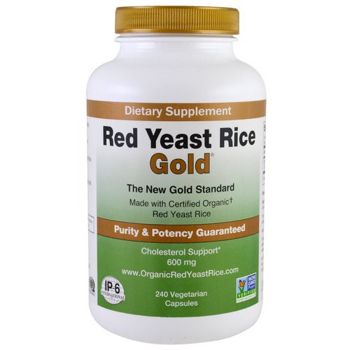IP-6 International, Red Yeast Rice, Gold, 600 mg, 240 Vegetarian Capsules فوائد