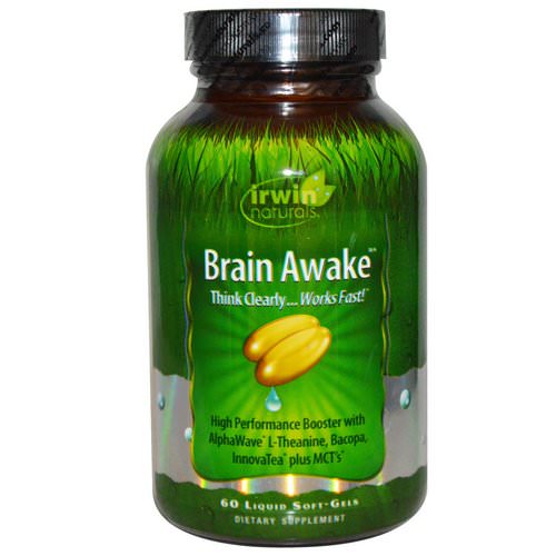 Irwin Naturals, Brain Awake, 60 Liquid Soft-Gels فوائد