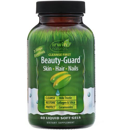 Irwin Naturals, Cleanse First Beauty-Guard, 60 Liquid Soft-Gels فوائد