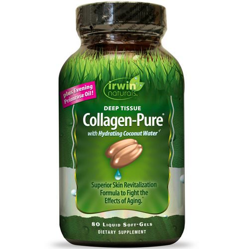 Irwin Naturals, Collagen-Pure, Deep Tissue, 80 Liquid Soft-Gels فوائد