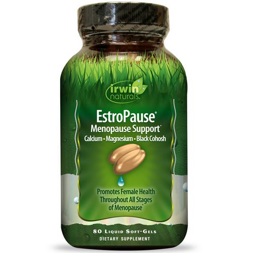 Irwin Naturals, EstroPause, Menopause Support, 80 Liquid Soft-Gels فوائد