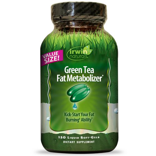 Irwin Naturals, Green Tea Fat Metabolizer, 150 Liquid Soft Gels فوائد